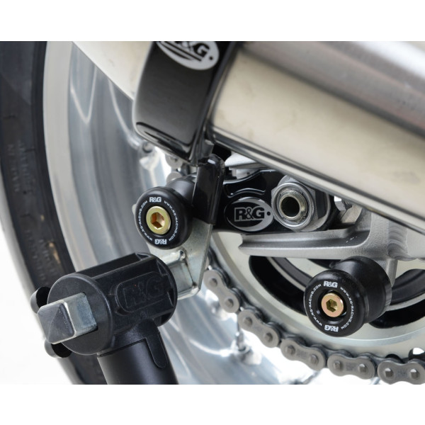 R&G Offset Cotton Reels for Triumph Street Twin '16-, Thruxton 1200 / R '16-, Speed Twin 1200 '19-'21, Scrambler 1200 XC/XE '19- & Speed Twin 900 '22-